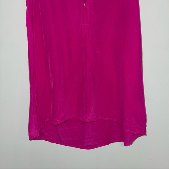 Joie Silk Blouse Women's Size‎ Small Pink Magenta Aruna Sleeveless Top Loose Fit - Picture 5 of 10